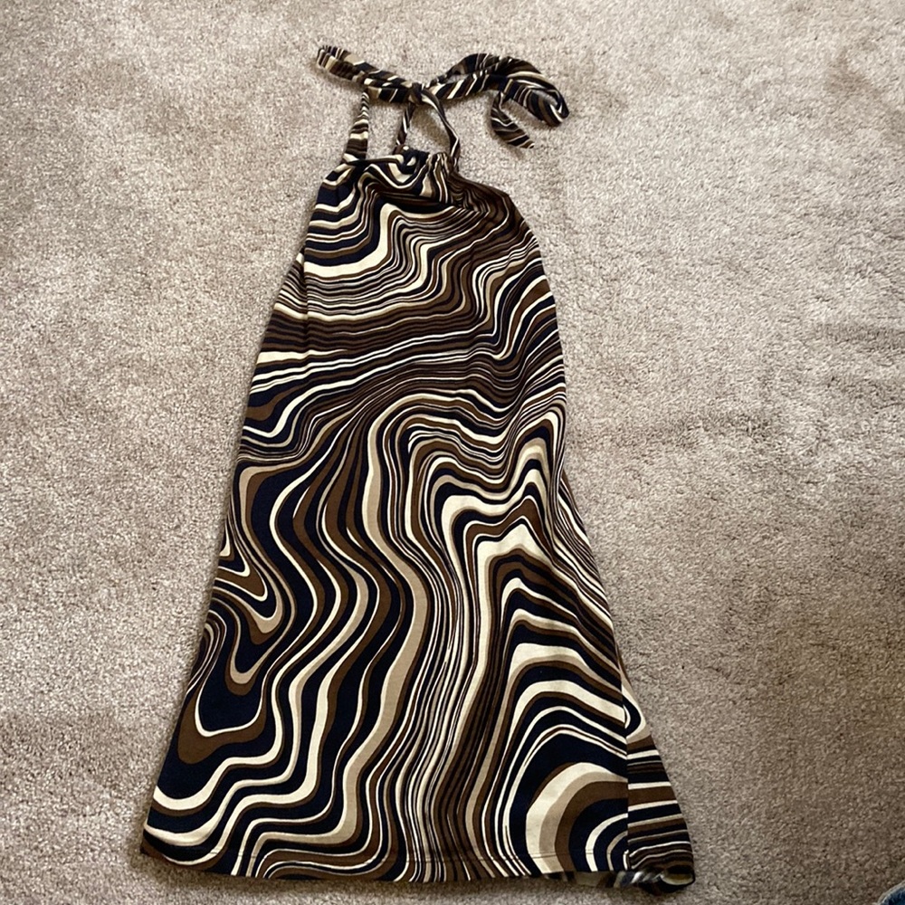 Motel Rocks Multicolored Haltered Dress